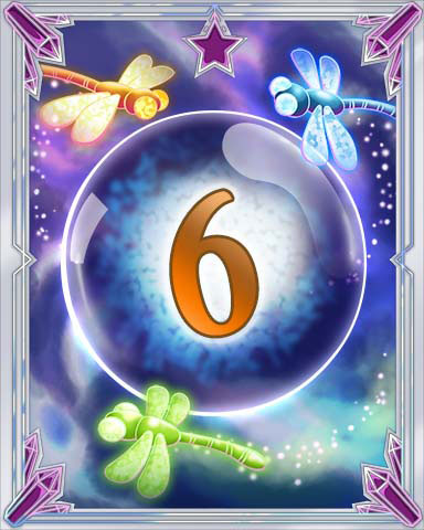 Magic Dragonfly 6 Badge - Jet Set Solitaire