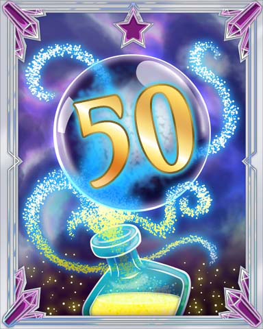 Elixir Bottle 50 Badge - Tri-Peaks Solitaire HD