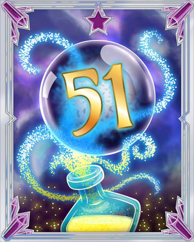 Elixir Bottle 51 Badge - Tri-Peaks Solitaire HD