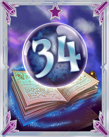 Spellbook Vol. 34 Badge - Jet Set Solitaire