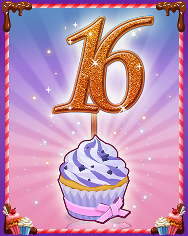 Vanilla Cupcake #16 Badge - Mahjong Sanctuary