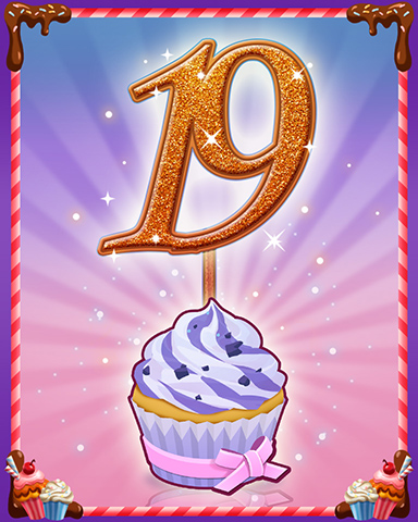 Vanilla Cupcake #19 Badge - Quinn's Aquarium