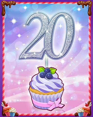 Vanilla Cupcake #20 Badge - Quinn's Aquarium