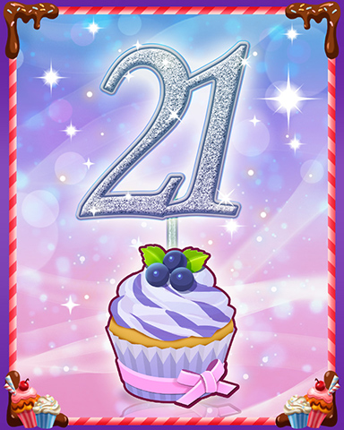 Vanilla Cupcake #21 Badge - Quinn's Aquarium