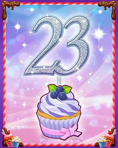 Vanilla Cupcake #23 Badge - Quinn's Aquarium