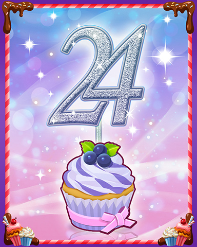 Vanilla Cupcake #24 Badge - Quinn's Aquarium