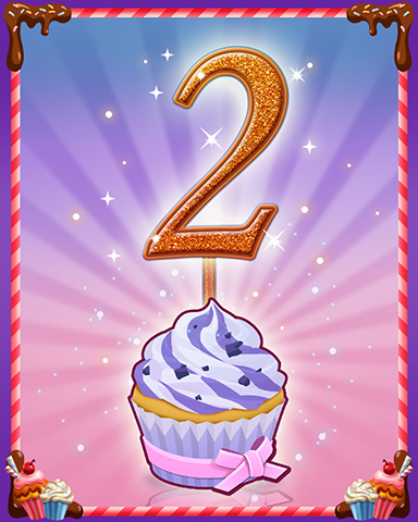 Vanilla Cupcake #2 Badge - Pogo™ Slots