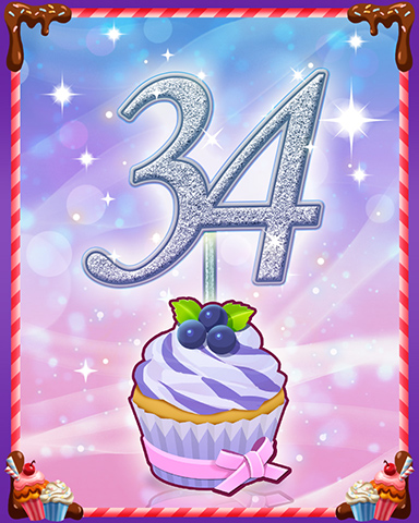 Vanilla Cupcake #34 Badge - Cookie Connect