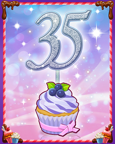 Vanilla Cupcake #35 Badge - Cookie Connect