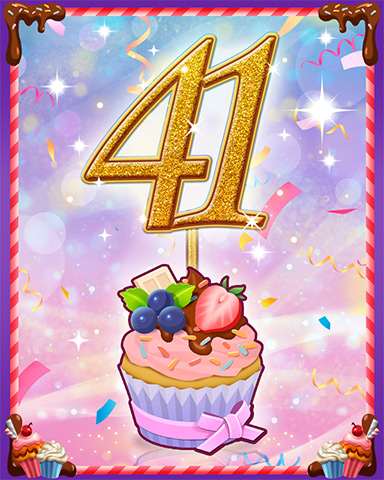 Vanilla Cupcake #41 Badge - Solitaire Blitz