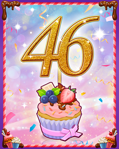 Vanilla Cupcake #46 Badge - Pogo Addiction Solitaire HD