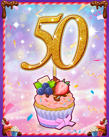 Vanilla Cupcake #50 Badge - Jigsaw Treasure Hunter HD