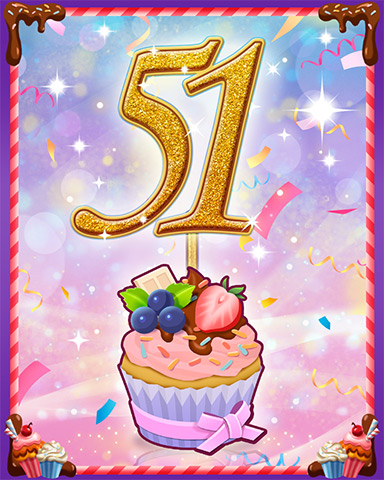 Vanilla Cupcake #51 Badge - Jigsaw Treasure Hunter HD