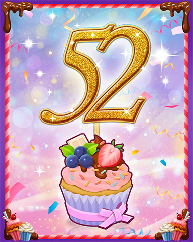 Vanilla Cupcake #52 Badge - Crazy Cakes 2