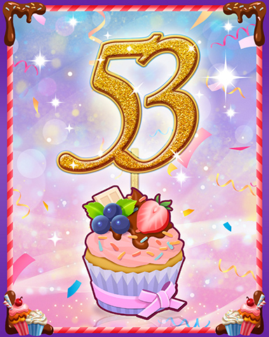 Vanilla Cupcake #53 Badge - Crazy Cakes 2