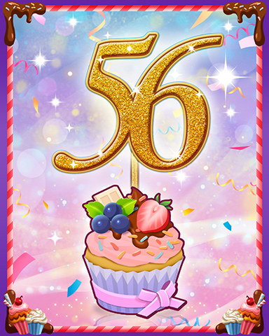 Vanilla Cupcake #56 Badge - Word Whomp HD