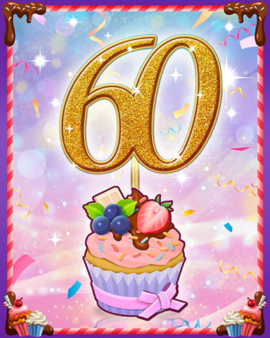 Vanilla Cupcake #60 Badge - Sweet Tooth Town