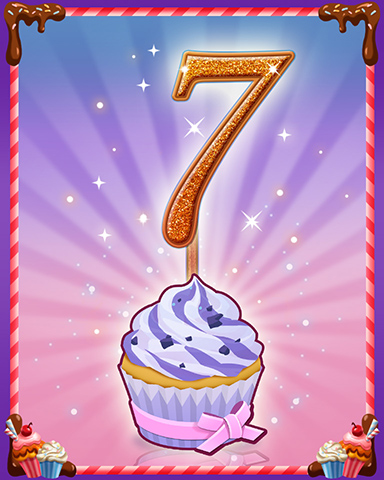 Vanilla Cupcake #7 Badge - Snowbird Solitaire