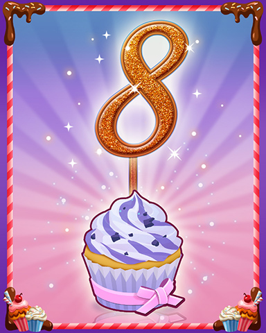 Vanilla Cupcake #8 Badge - Snowbird Solitaire