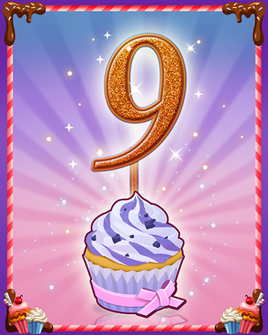 Vanilla Cupcake #9 Badge - Snowbird Solitaire