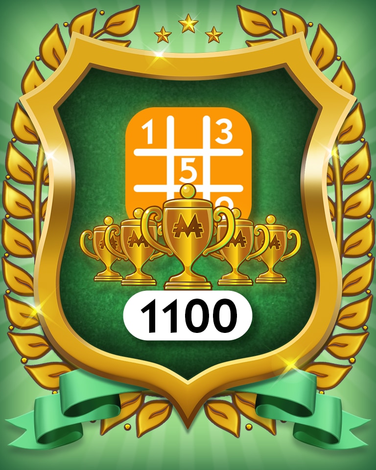 5-Trophy Medium 1100 Badge - MONOPOLY Sudoku