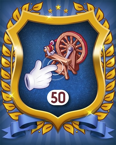 Spinning Wheel 50 Badge - Merge Academy