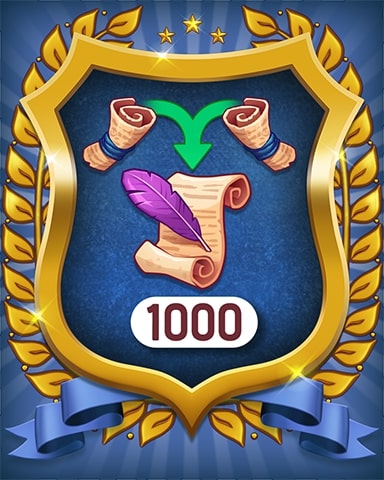 Magic Scrolls 1000 Badge - Merge Academy