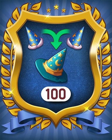 Wizard Hats 100 Badge - Merge Academy