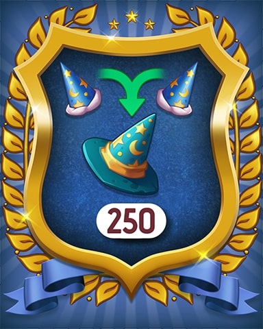 Wizard Hats 250 Badge - Merge Academy