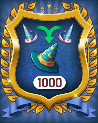 Wizard Hats 1000 Badge - Merge Academy