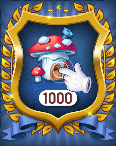 Mushroom House 1000 Badge - Merge Academy