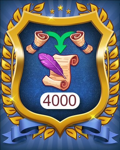 Magic Scrolls 4000 Badge - Merge Academy Magic Scrolls 4000 Badge - Merge Academy