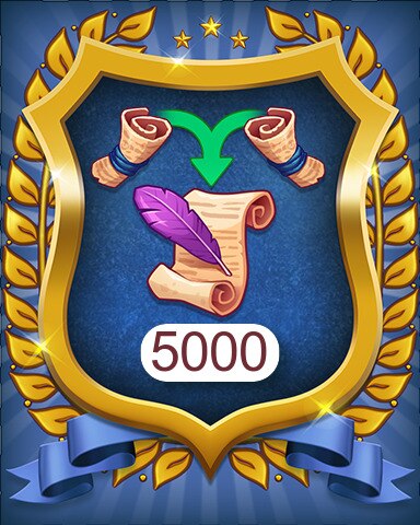 Magic Scrolls 5000 Badge - Merge Academy Magic Scrolls 5000 Badge - Merge Academy