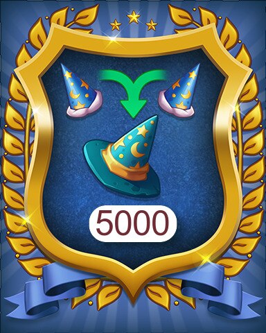 Wizard Hats 5000 Badge - Merge Academy Wizard Hats 5000 Badge - Merge Academy