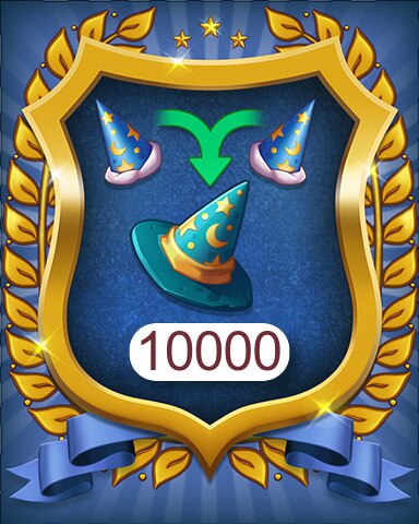 Wizard Hats 10000 Badge - Merge Academy Wizard Hats 10000 Badge - Merge Academy