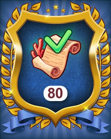 Coral Secrets Orders 80 Badge - Merge Academy