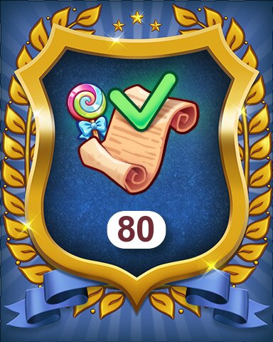 Sugar Rush Orders 80 Badge - Merge Academy