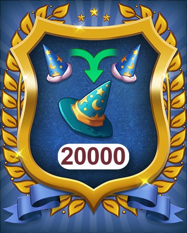 Wizard Hats 20000 Badge - Merge Academy