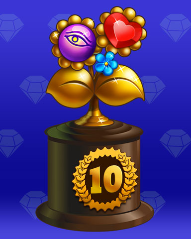 Flower Frolic Lap 10 Badge - Quinn's Aquarium