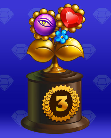 Flower Frolic Lap 3 Badge - First Class Solitaire HD