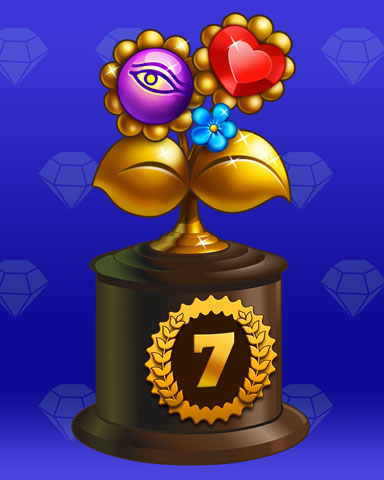 Flower Frolic Lap 7 Badge - Payday Freecell HD