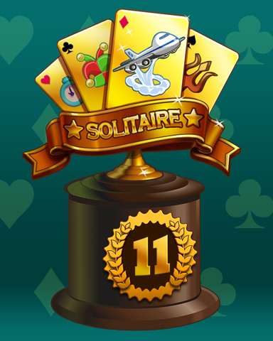 Golden Hand Lap 11 Badge - Poppit! HD