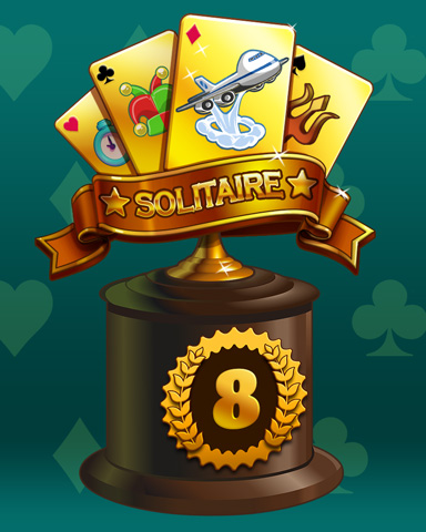 Golden Hand Lap 8 Badge - Mahjong Sanctuary