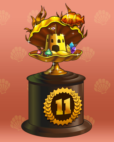 Clamshell Castle Lap 11 Badge - Quinn's Aquarium