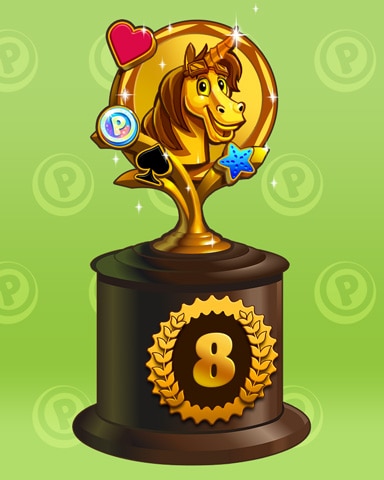 Bjorn To Run Lap 8 Badge - Peggle Blast HD