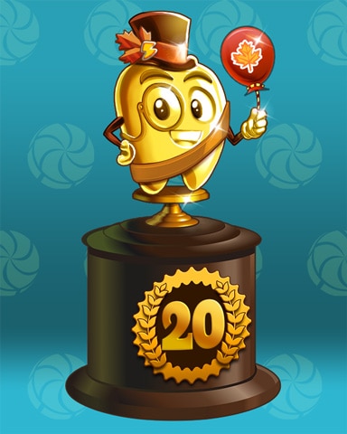 Fall Frenzy Lap 20 Badge - Sweet Tooth Town