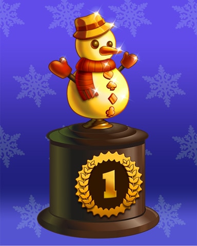 Snowy Scramble Lap 1 Badge - First Class Solitaire HD