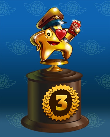 Starrgh-Fish Scamper Lap 3 Badge - Jet Set Solitaire