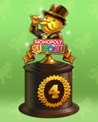 Road To Riches Lap 4 Badge - MONOPOLY Sudoku