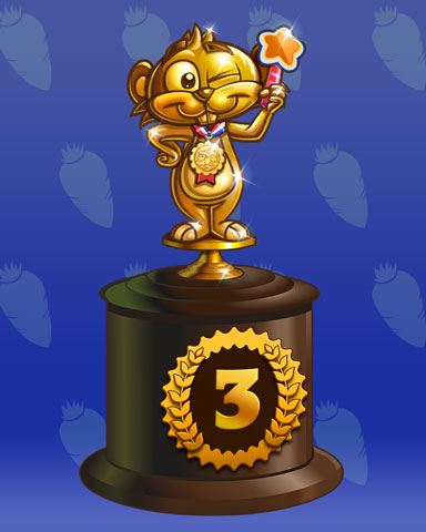 Golden Gopher Lap 3 Badge - Solitaire Blitz